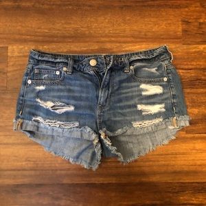 American Eagle Distressed Jean Shorts